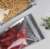 Transparent Foil Stand Up Pouchs Zipper Lock Resealable Plastic Bags Food Storage Ziplock Bag Kitchen Accessories Packaging Pouch