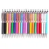 Bling bling 2-em 1 Slim Crystal Diamond Stylus caneta e canetas de canetas de tinta preta para canetas de cristal de tinta para tela de toque capacitiva