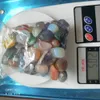 Assorted Blandade Stones Natural Rainbow Amethyst Moonstone Färgglada Rock Mineral Agate för Chakra Healing Reiki Polished Crystal