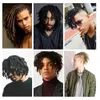 100 Extensions de Dreadlocks de cheveux humains faites à la main 8 à 12 pouces pour le style HipHop 10BundleLot Couleur unie noire naturelle de Reggae Cultur3369136