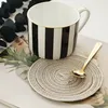 Ronde Design Tafel Ramee Isolatie Pad Effen Placemats Linnen Antislip Tafelmat Keuken Accessoires Decoratie Thuis Pad313r