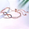 Hotsale doux femmes Bracelets plaqué or coloré CZ chanceux 8 Bracelets de Tennis pour filles femmes pour fête mariage beau cadeau