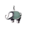 Lichtmetalen Elephant Gemstone Hanger Mannen en Dames Oud en Nieuwjaar Pasen Geschenken Mode Valentijnsdag Gift Ketting