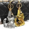 Glitter gato pingentes Chaveiros Keyfobs Anéis com bonito brilhante lantejoulas Gato Acessórios Sacos das meninas Carros Charme Decoração Keychain presente