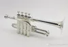 Profesyonel yeni gümüş piccolo trompet 4 piston boynuzu bb a 2 kurşun pipeter