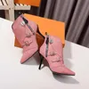 Hot koop- schoenen ontwerper vrouwen hakken laarzen designer schoenen 2019 nieuwe herfst winter puntige laarzen mode luxe ontwerper vrouwen laarzen met doos