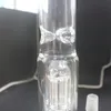 4 Arm och honungskaka Perc Glas Bong Hookahs Oljebrännare Dap Rigbubbler med 14mm skål för rökning Shisha Chisha