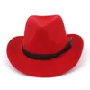 Sombrero de Jazz de vaquero occidental para hombres y mujeres Unisex