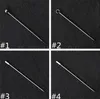 4 Styles Martini Cocktail Picks Olive Fork Fruit Sign Decoration Stainless Steel Fruit Needle Bar Tools