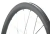 Bike Carbon Wheelset محامل الفاصلة على الطريق أنبوبي Novatec Powerway Hubs 700C 25 مم عريض الخفيفة عجلات 50 مم 3K تويلي