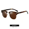 Round Frame Retro Sunglasses Vintage Leopard Eyeglasses Natural Bamboo Legs Sun Glasses UV400 استقطاب نظارة شمسية للنساء Men8811509
