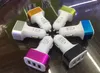 Universal Triple USB Car Charger Adapter USB Socket 3 Port Car charger For smartphone Samsung Tablet