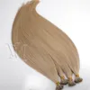 VM VMAE platine naturel blond vierge cheveux brésilien droit 100 pièces kératine ongles Extensions de cheveux U pointe pré-collée Extension