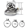 Male Chastity Device Lock Penis Ring Arc Design Stainless Steel Chastity Belt Bird Cage 40/45/50mm Choice Sex Toys for Men G7-1-252A