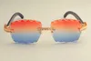 2019 новые линзы с гравировкой 8300177 солнцезащитные очки модные большие ромбовидные солнцезащитные очки из чистого натурального камня со смешанными рогами, зеркало для ног, очки7323583