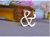 Free Shipping 200Pcs Wholesale Mr. and Mrs. Ampersand Bottle Opener Favor For Party Supplies Silver Wedding Gift For Guest