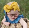 Baby Girl Turban Opaska na głowę solidne łuk węzeł fryzjerskie dziewczęta elastyczne głowa głowa