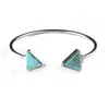 Fashion gold geometric triangle women popular bracelet stainless steel