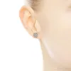 NOUVELLES boucles d'oreilles de créateurs de luxe Coeur CZ Diamond Stud BOUCLE D'OREILLE avec boîte d'origine pour Pandora 925 Sterling Silver Femmes Boucles d'oreilles cadeaux