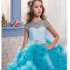 Robes de demoiselle d'honneur en dentelle pour mariages, robes de bal en Tulle, robes de Communion pour bébés filles, robes de fête de concours pour enfants 5406813