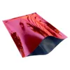 200pcs 3.1*4.7inch (8*12cm) red heat sealer open top packaging bag sample package vacuum pouch bags commercial food grade aluminum foil pouches