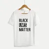 إمرأة تقاوم تي شيرت 2020 حقوق الأسود حركة تيز بالجملة الأسود حياة المسائل رسائل بلايز للبنات ملابس الجري النشطة