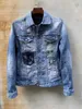 Mens Boutique Jackets Letter Trend Washed DD2 Jacket Casal Student com o mesmo parágrafo C23