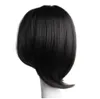 10-дюймовая синтетическая заколка для волос в виде парика, прямые волосы, челка с бахромой, застежки для волос, шпильки для мужчин и женщин2532763