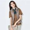 Winter Women Down Vest Fashion Female Sleeveless Jacket Warm Plus Size Jackets S-XXXXL