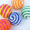 Cat Play Chewing Toy Kitten Pet Rope Weave Ball Funny Interactive Toys