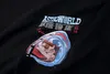 T-shirts masculins Astroworld Tour Summer O-Leck Mens Tshirts à manches courtes Black Blanc Tops T-shirts