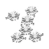 20 pezzi/lotto nuovo desin moda in acciaio in acciaio inossidabile fasci di fiocchi di neve ciondoli in metallo fai -da -te per la produzione di gioielli in bracciale da collana natalizia