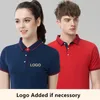 Unisex teamwear casual sporty polo tees 100% bomull kort ärm t-shirts män kvinnor smal passar kontrast inner krage aktiviteter tomma tees