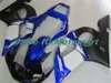 Motorcykel Fairing Kit för Yamaha YZFR6 98 99 00 01 02 YZF R6 1998 2002 YZF600 Blue White Fairings Set + Gifts YG40