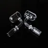 25mm 2mm dikke afgeschuinde quartz banger ronde bodem raket hoofd nagel glas quartz bangers 14mm 18mm domeless banger nagels voor roken qn0104