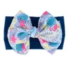 Imprimé Bowknot Bande De Cheveux Arcs Bébé Bandeaux Filles Bohème Floral Bandeaux Fleurs Douces Chapeaux Boutique Accessoires De Cheveux De Fête AZYQ6324