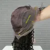 Handgjorda Kinky Curly Box Flätor Wig Svart / Brun / Blond / Ombre Färg Kort Flätad Lace Front Wig För Afrika Kvinnor