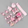 18 stuks doos haarclip set schattige haaraccessoires meisje hoofddeksels boog bloem dier haarspelden haarband cartoon elastische hoofdtooi gift1800526