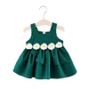 Sukienka dla dzieci na dziewczynki Summer Sleepevele Bez rękawów Urocze ubranie Baby Girl Toddler Dress Znakomita kwiat dziecięcy sukienka
