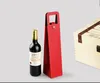 PU Leather wine or champagne bottle gift bags tote travel bag leather single wine bottle carrier bag Case Organizer wine bottle gift wrap
