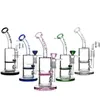 Bong Dab Rig Honeycomb Perc Glas Bongs Tjocka Mini Olje Rigg Vattenrör Rosa Små Rör Heady Rökning Hookahs Drop Shipping