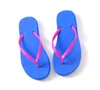 Mix färger tjejer kvinnor rosa svart flip flops med taggar sandaler strand tofflor skor sommar mjuka sandalias strand tofflor 2 paris