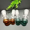 Coloured Mushroom Glass Converter Wholesale Bongs Oil Burner Pipes Water Pipes Rigs Smoking