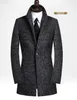 mens long grey wool coat