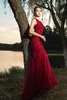Echte video kristallen beroemdheid lange jurk 2020 Arabische elegante formele jurken kralen gala zeemeermin prom avondfeest jurken L5491