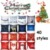 Christmas Pillowcase Peach Skin Santa Clause Christmas Deer Pillow Case Christmas Decorative Throw Pillowcase Seat Seat Pillow Cover