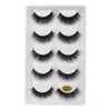 5 paires 3D cils vison Faux cils maquillage naturel Extension de cils long volume croisé doux Faux cils yeux ailés Faux Cils