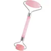 Naturlig Rosa Jade Roller Massager Face Roller Massage för Back Relax Body Rose Quartz Facial Roller Health Care Tool