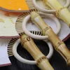 DIY Boş Pirinç Kağıt Fan Geleneksel Zanaat Çin Bambu Kök Kolu Fan Klasik Yetişkin Çift Yan Boyama Dekoratif Fan Hediye