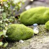 XBJ009 Miniature 1pc pierre mousse jardin artisanat fée bonsaï plante décor Marimo pierre artificielle mousse mousse pierre plante verte